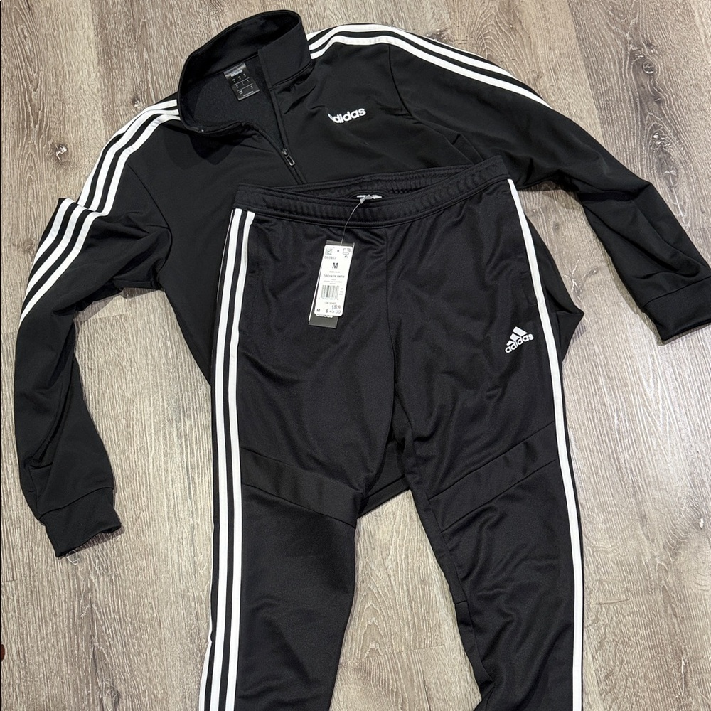 Adidas Black and White Athletic Set